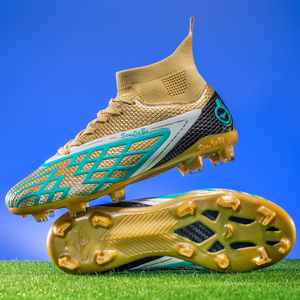 Chaussures de football pour hommes de qualité supérieure, anti-dérapantes, pour entraînement en extérieur, à haute tige - Product Image 1