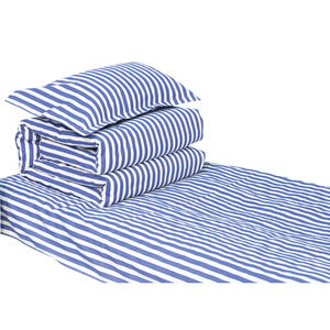 Muebles de hospital, juegos de cama de <span class=keywords><strong>tres</strong></span> piezas, funda de rayas azules y blancas, fundas de almohada con patrón Floral, sábana de algodón <span class=keywords><strong>para</strong></span> uso doméstico - Product Image 1