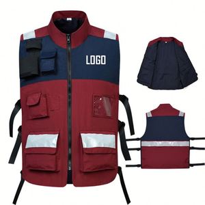 Nouveauté, veste de travail réfléchissante haute visibilité pour hommes, multipoches, vêtements de chantier, vêtements de sécurité - Product Image 2