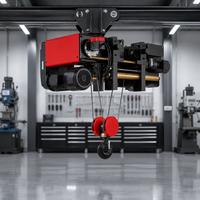 Palans électriques à câble européens à faible bruit, classe de travail M5, système de levage pour grue, pour la manutention de matériaux en atelier industriel