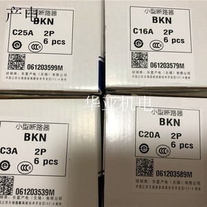 Disjoncteur miniature électrique Ls BKN 2P 400V 6000A courbe C pour la coupure de circuit - Product Image 5