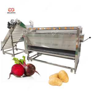 Công nghiệp 800 mét bàn chải con lăn cà rốt khoai tây rửa và máy lột - Product Image 6