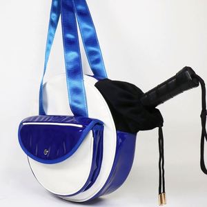 Sac à dos de pickleball BSCI, sac à bandoulière pour raquette de padel en cuir PU personnalisé, forme ronde, sac fourre-tout pour pickleball - Product Image 6