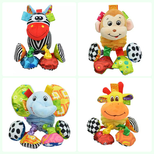 Juguete de sonajero para bebé, elefante de peluche suave, juguete para colgar en la cuna, mordedor de animales, juguete educativo temprano para bebés - Product Image 2