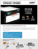 Imprimante d'étiquettes couleur Memjet à jet d'encre VIP Color VP 660 Imprimante d'étiquettes couleur de bureau