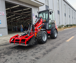 Chargeuse frontale HAIJU HJ1280 multifonctionnelle, hydraulique, petite, diesel, articulée, compacte, mini-chargeuse sur roues avec <span class=keywords><strong>pneus</strong></span> pour herbe - Product Image 4