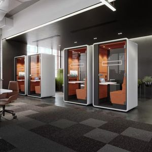 Mini Office Studio S Model Private Work Space Office Box Movable Small Office Privacy Work <strong>Phone</strong> <strong>Cubicle</strong> Pods Silent <strong>Booth</strong> - Product Image 2