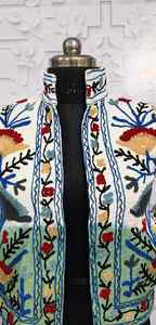 Chaqueta suzani tie dye tnt, chaqueta larga suzani para mujer, estilo bohemio, gitano, crewel, ideal para primavera, festivales, regalo especial. - Product Image 4