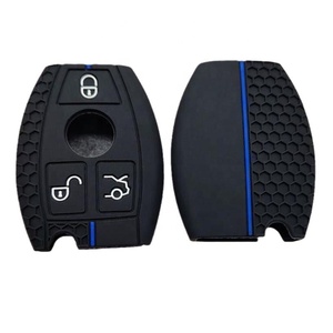 Porte-clés de voiture en silicone créatif à motif nid d'abeille pour <span class=keywords><strong>Mercedes</strong></span> Benz Classe E avec <span class=keywords><strong>protection</strong></span> et décoration - Product Image 2