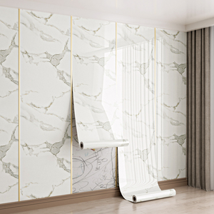 Pegatinas Geométricas Modernas Autoadhesivas de PVC Impermeables e Ignífugas para Cocina, Sala de Estar y Paredes del Hogar 2025 - Product Image 1