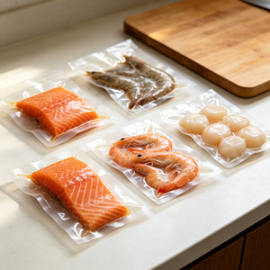 <b>Vacuum</b> Food Packaging <b>Bag</b> Clear Plastic Pouch Seal <b>Bag</b> for Frozen Fish Meat - Product Image 6