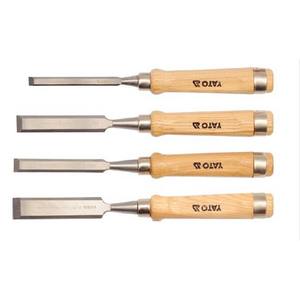 Juego de cinceles para carpintería Yato, 4 piezas, punta recta, acero al cromo vanadio, para carpintería y uso doméstico - Product Image 1