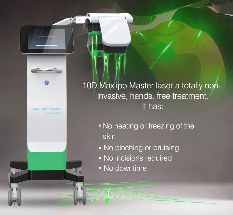 10D Maxlipo Master 532nm Cold Source Laser For Painless Fat Removal And