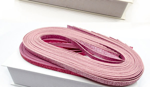 Ruban en PU rose, bande de sangle en plastique pour garniture de vêtements, accent de sac, couture, artisanat, bricolage, sangle - Product Image 3