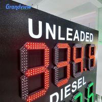 Letrero LED para Precios de Gasolina, Pantalla Electrónica de 7 Segmentos, Tablero de Visualización Personalizado para Exteriores, Fabricante de Pantallas para Precios de Gasolineras