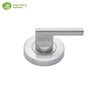 Bouton à levier étroit Serrure de porte de toilette de salle de bain Serrure à tour de pouce en acier inoxydable - Product Image 1