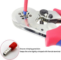 Tang ujung kabel Ferrule Mini tekanan dingin Crimp kuningan Crimper HSC8 6-4A VE Tubular Terminal alat Crimping tang