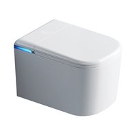 Siège de toilette intelligent mural allongé MUPEG de haute qualité avec chauffage, sans limite de pression d'eau, ouverture/fermeture automatique du couvercle, télécommande