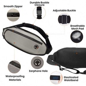 Muestra Gratuita, Riñonera de Moda Personalizada al por Mayor, Riñonera Pequeña, Cinturón de Correr para Mujeres y Hombres - Product Image 5