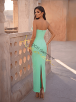 Nouvelles Arrivées Ocstrade : Robe de Soirée Élégante pour Femme, Modèle Bandage, Sans Manches, Sans Bretelles, Unie, avec Perles et Motifs Floraux 3D, pour le Fitness