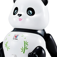 Jouet en plastique TikTok Viral, balle rotative à 360 degrés, Panda avec musique et lumières, pour les tout-petits de 2 à 4 ans, cadeau d'anniversaire