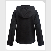 Maßgefertigte Kinder-Softshell-Jagdjacke mit Kapuze, Fleece-Futter, Durchgehendem Reißverschluss, Winddicht und Wasserdicht für Outdoor-Jagd