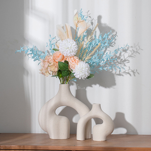 Luxury Living Room Decoration <strong>Vases</strong> for <strong>Flowers</strong> Table Centerpieces Plant Pot Home Decor Ceramic <strong>Vase</strong> Set of 2 - Product Image 2