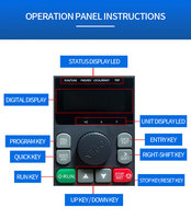Inversor Solar Fuera de Red de la Mejor Calidad, MPPT 1hp 2HP 2.2kw, Control de Carga VFD, Entrada AC/DC-AC 220v/380v, Convertidor para la Industria de Bombas