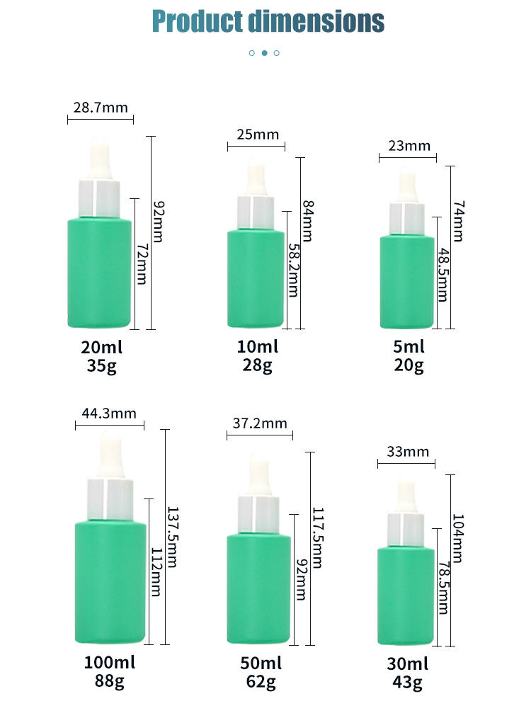 Free Samples!!! Hot Sale Eco-Friendly 5ml 10ml 15ml 20ml 50ml 100ml 150ml Skin Care Essential Oil Dropper Bottles