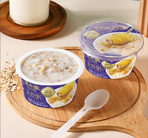 Bubur Sarapan Susu Oat Ikan Kering Sehat Ala Cina 200g*24 Gelas/Kotak untuk Keluarga - Product Image 5