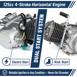 Nouveau moteur de <span class=keywords><strong>quad</strong></span> 125cc 4 temps CDI horizontal avec démarrage électrique/à manivelle, embrayage manuel, 4 vitesses pour <span class=keywords><strong>quad</strong></span>, kart, buggy OEM - Product Image 5