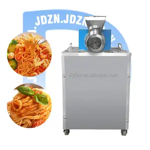 370wDesktop pasta Italia mesin pembuat berbagai bentuk/suplai pabrik 80 mesin pembentuk spageti/ekstruder pasta makaroni