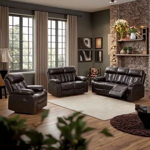 Frank Furniture Best-Selling Elegant 3+2+1 Seaters Reclining <b>Sofa</b> Set Traditional Style <b>for</b> Living Room - Product Image 1