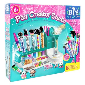 Kit de fabrication de stylos à paillettes <span class=keywords><strong>créatifs</strong></span> de qualité supérieure pour l'école, les vacances, les cadeaux, l'artisanat fait main, la papeterie, les jouets éducatifs pour enfants, les jouets artistiques - Product Image 1