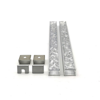 Profils en aluminium linéaires LED YG-G001, profil en forme de U, diffuseur en PC à ondes d'eau, extrusion de profil LED pour l'éclairage des armoires