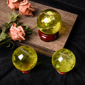 Wholesale High Quality Natural Healing <b>Crystal</b> <b>Ball</b> Citrine Sphere <b>Crystal</b> Decoration for Maditation - Product Image 3