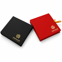 Boîte cadeau magnétique en papier rigide noir imprimé sur mesure en gros, boîte d'emballage recyclable