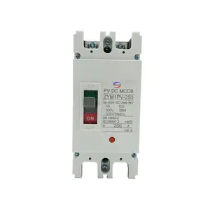 2P 3P 100A 200A 250A 500V 1000V DC MCCB moulded case circuit breaker