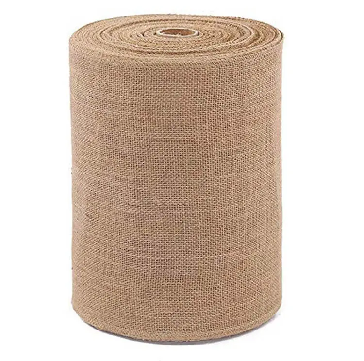 Burlap table runner and burlap fabric roll 12 inches x 10 yards