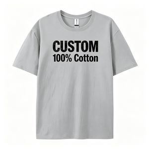 Camiseta de Hombre de Cuello Redondo, Corte Holgado, 100% Algodón, 240 g/m², Impresión Serigrafiada, Estilo Urbano, Directo de Fábrica - Product Image 1
