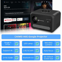 Android 11 Portable Auto HD Smart House Projecteur de cinéma A6 Mini 4k