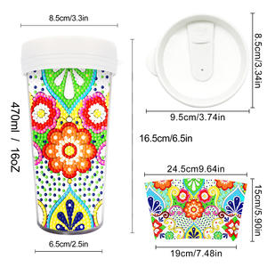 DIY diamante pintura artesanía <span class=keywords><strong>Cristal</strong></span> Diamantes <span class=keywords><strong>de</strong></span> imitación diamante arte taza <span class=keywords><strong>de</strong></span> <span class=keywords><strong>agua</strong></span> diamante pintura artesanía pegatina botella <span class=keywords><strong>de</strong></span> bebida - Product Image 2