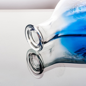 <span class=keywords><strong>Botella</strong></span> de <span class=keywords><strong>Tequila</strong></span> <span class=keywords><strong>Azul</strong></span> Transparente Personalizada de 750 ml <span class=keywords><strong>con</strong></span> Corcho - Product Image 4