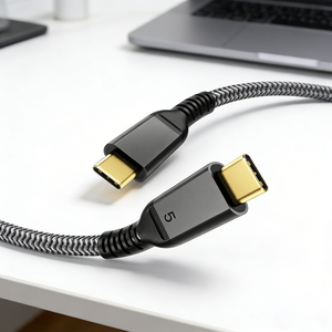 Cable Thunderbolt 5 de Alta Calidad de 5 m, Certificado por Intel y Cable Thunderbolt 5 Tipo <span class=keywords><strong>C</strong></span> a Tipo <span class=keywords><strong>C</strong></span> Compatible con MacBook Pro/Air - Product Image 2