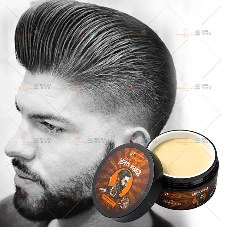 Huati ifuli DUNTLESS DAPPER penata rambut pria, lilin tanah liat Matte tahan kuat tidak berminyak Styling rambut tanah liat