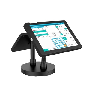 Metall 360 Grad Schwanenhals Tablet POS Ständer mit Dual Screen Halter für Kasse Restaurant - Product Image 1