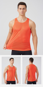 Chaleco Deportivo para <span class=keywords><strong>Hombre</strong></span>, <span class=keywords><strong>Verano</strong></span>, Transpirable, Secado Rápido, Sin Mangas, para Maratón, Running, Fitness, con <span class=keywords><strong>Tirantes</strong></span> - Product Image 6