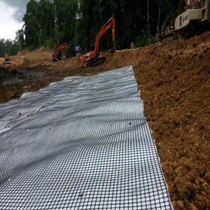 แผ่น Geogrids พลาสติก Geotextiles คอมโพสิตสำหรับการก่อสร้างถนน - Product Image 4