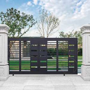 Puerta Corredera de Hierro Forjado con Diseño de Rejilla, Negra, Moderna, Automática para Exteriores, 2 Años, Disfraces de <span class=keywords><strong>Super</strong></span> <span class=keywords><strong>Mario</strong></span> Bros, LVIBA-WIG84 - Product Image 5