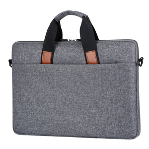 Sacoche d'ordinateur portable Oxford imperméable, mallette professionnelle ultra-fine avec poignée, doublure personnalisable, logo sur mesure, housse de protection unisexe pour bureau - Product Image 3